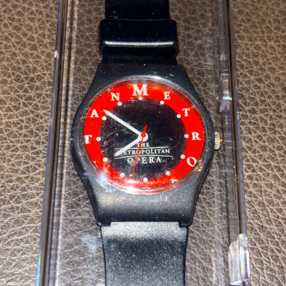 VTG Metropolitan Opera Wrist Watch Rare Untested 1980's Swatch Style new in box